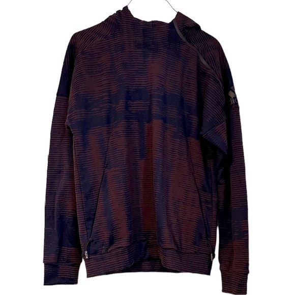 Adidas Z. N. E. Pulse Jacquard Winter Hoodie Long Sleeves Mulitcolored Size XL - Picture 1 of 15